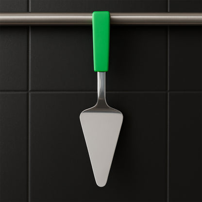 Le Buffet Cake & Pie Server – Stainless Steel with Heat-Resistant Handle (Green) - Premium Kitchen from Chabrias Ltd - Just £7.99! Shop now at Chabrias Ltd