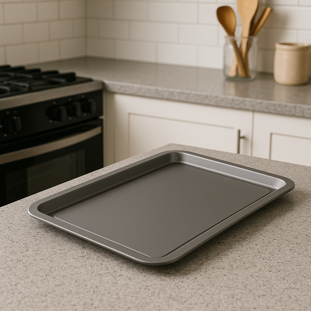 Non-Stick Oven Baking Tray Extra Large, 43cm - Premium Kitchen from Chabrias Ltd - Just £9.99! Shop now at Chabrias Ltd