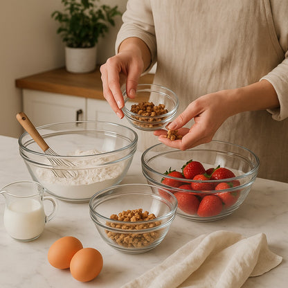 Mixing Glass Bowl, Set of 4 - Premium  from Chabrias Ltd - Just £22.99! Shop now at Chabrias Ltd