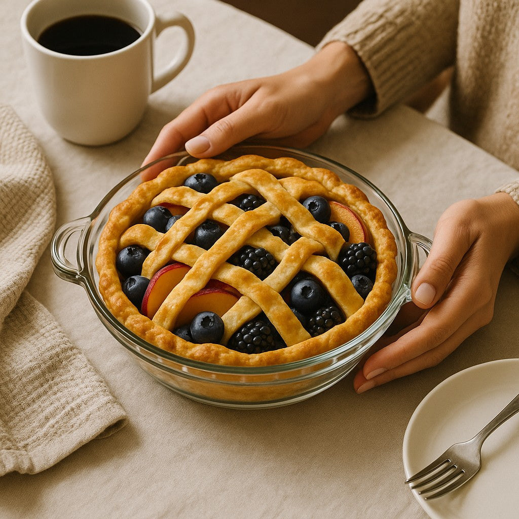 Mini Pie Plate with Handles Glass, (6 pack) - Premium Kitchen from Chabrias Ltd - Just £19.99! Shop now at Chabrias Ltd