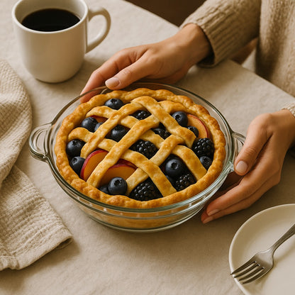 Mini Pie Plate with Handles Glass, (6 pack) - Premium Kitchen from Chabrias Ltd - Just £19.99! Shop now at Chabrias Ltd