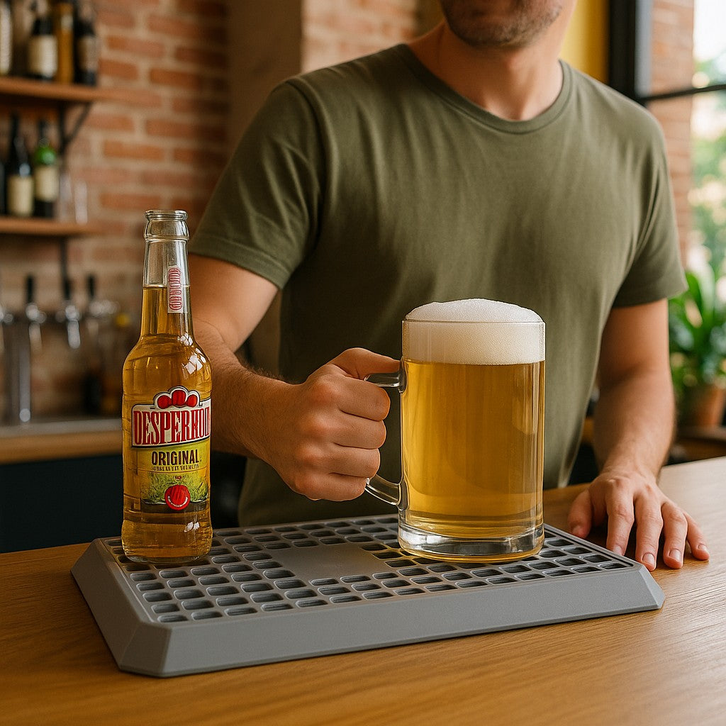 Uni Bar Plastic Drip Tray with Removable Grill, Silver - Premium BISS from Chabrias Ltd - Just £11.99! Shop now at Chabrias Ltd