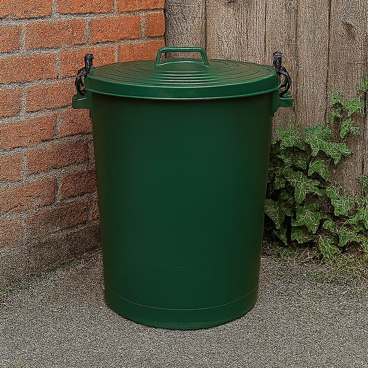Heavy Duty Plastic Bin, With Locking Clip Lid, Green, 110L - Premium Bins from Chabrias Ltd - Just £34.99! Shop now at Chabrias Ltd