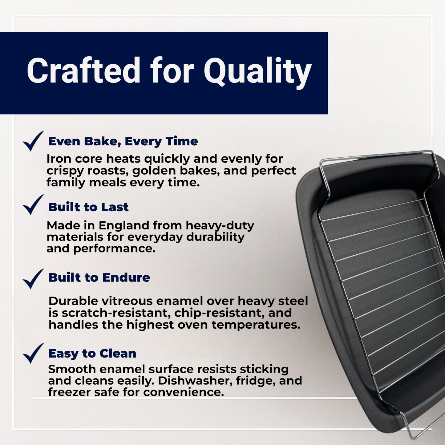 Non-Stick Roasting Pan & Rack 37cm - Premium Kitchen from Samuel Groves - Just £10.44! Shop now at Chabrias Ltd