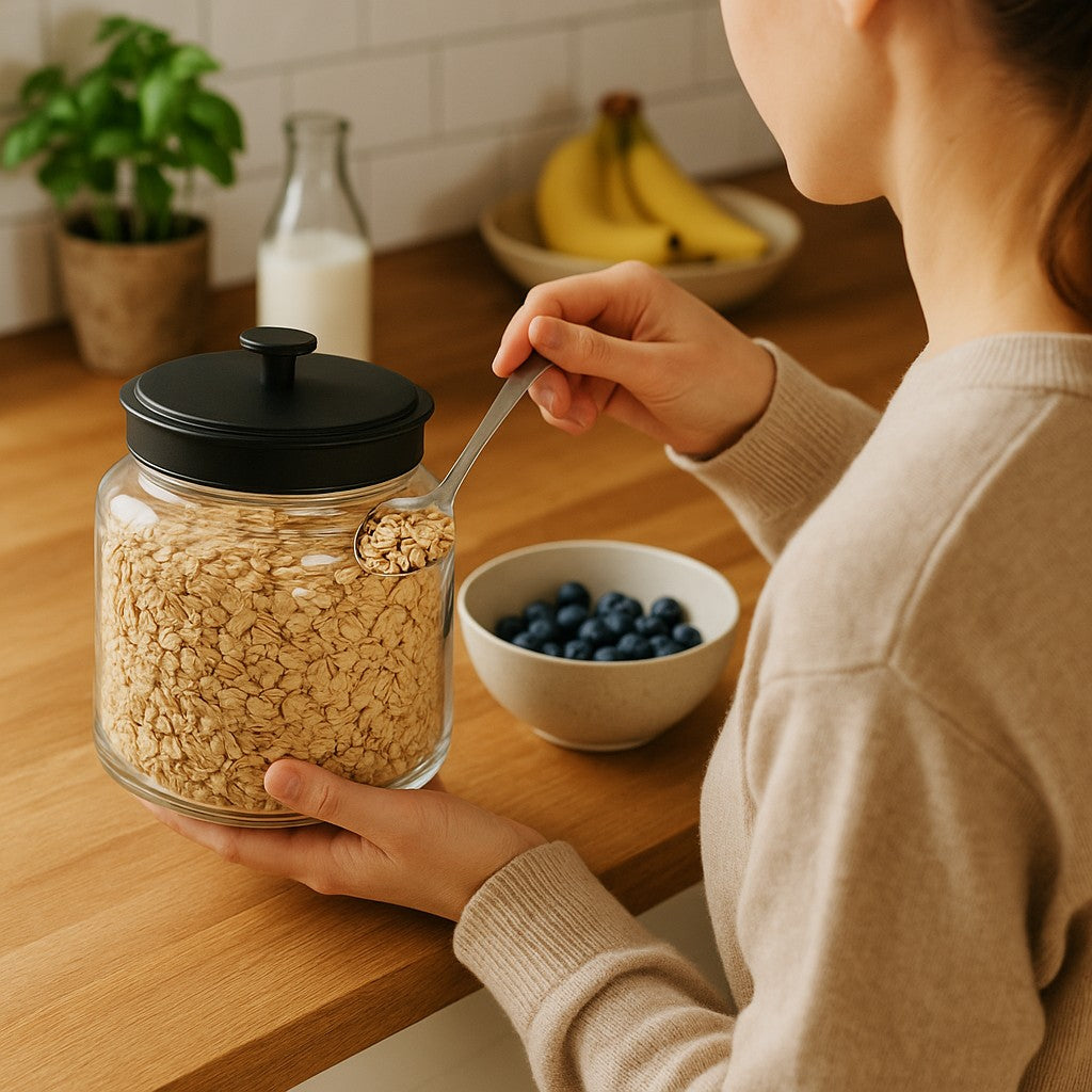 Montana Jar with Black Metal Lid, 1.5 Gallon - Premium Home from Chabrias Ltd - Just £29.99! Shop now at Chabrias Ltd