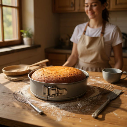 Non-Stick Springform Sandwich Cake Tin Set, 20 & 23cm - Premium Kitchen from Chabrias Ltd - Just £14.99! Shop now at Chabrias Ltd