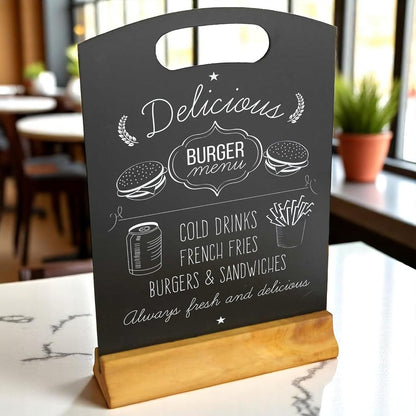 Chabrias Ltd Handheld Table Top Pub Resturant Blackboard Chalkboard with Plinth - Premium  from Chabrias Ltd - Just £9.49! Shop now at Chabrias Ltd