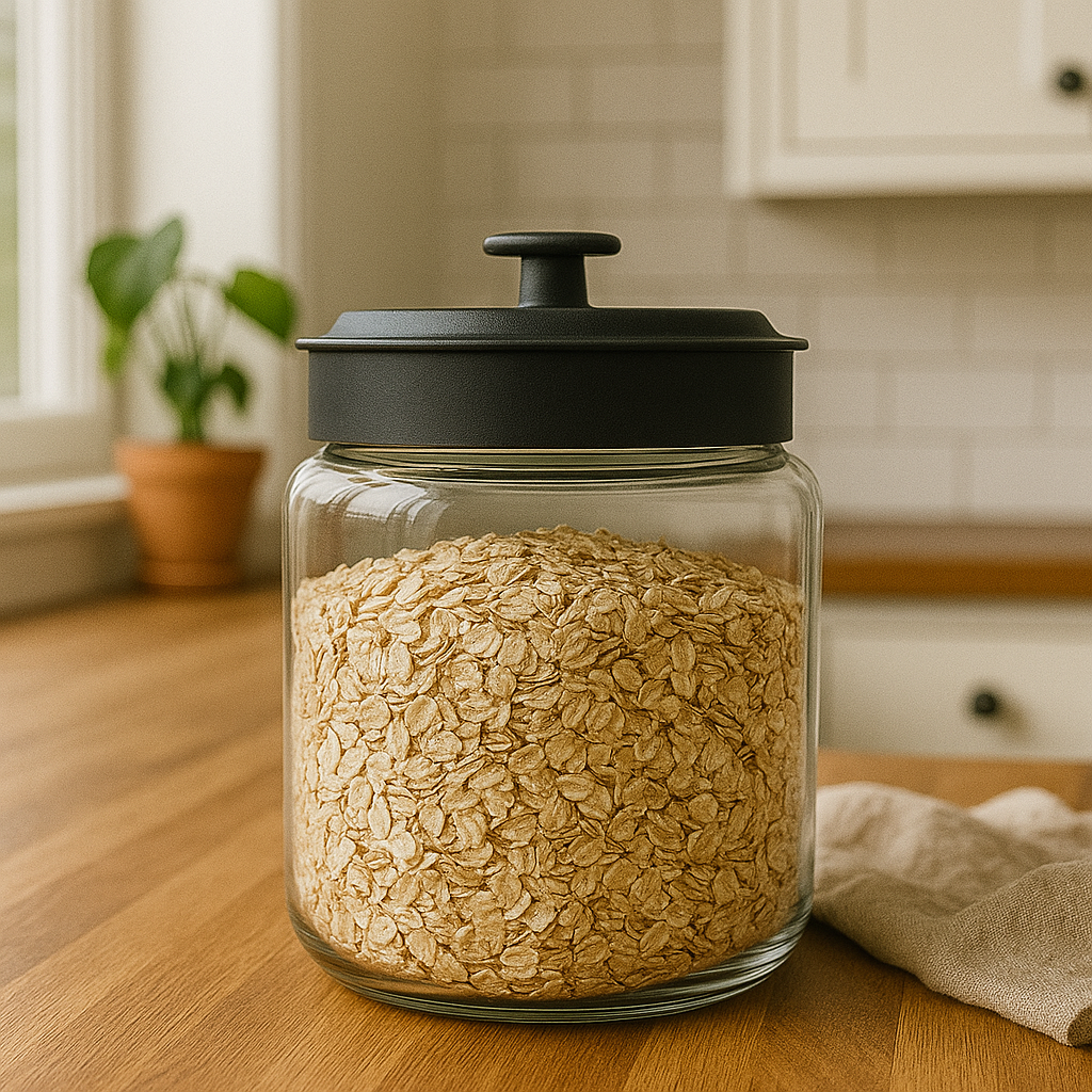 Montana Jar with Black Metal Lid, 1.5 Gallon - Premium Home from Chabrias Ltd - Just £29.99! Shop now at Chabrias Ltd