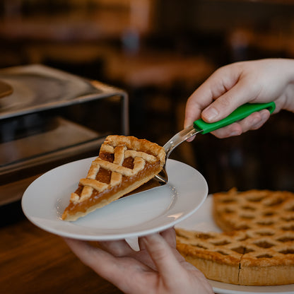 Le Buffet Cake & Pie Server – Stainless Steel with Heat-Resistant Handle (Green) - Premium Kitchen from Chabrias Ltd - Just £7.99! Shop now at Chabrias Ltd
