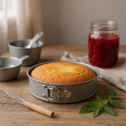 Non-Stick Springform Sandwich Cake Tin Set, 20 & 23cm - Premium Kitchen from Chabrias Ltd - Just £14.99! Shop now at Chabrias Ltd