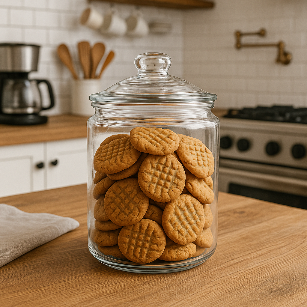 Glass Heritage Hill Jar, 2L (2 pack) - Premium Home from Chabrias Ltd - Just £29.99! Shop now at Chabrias Ltd