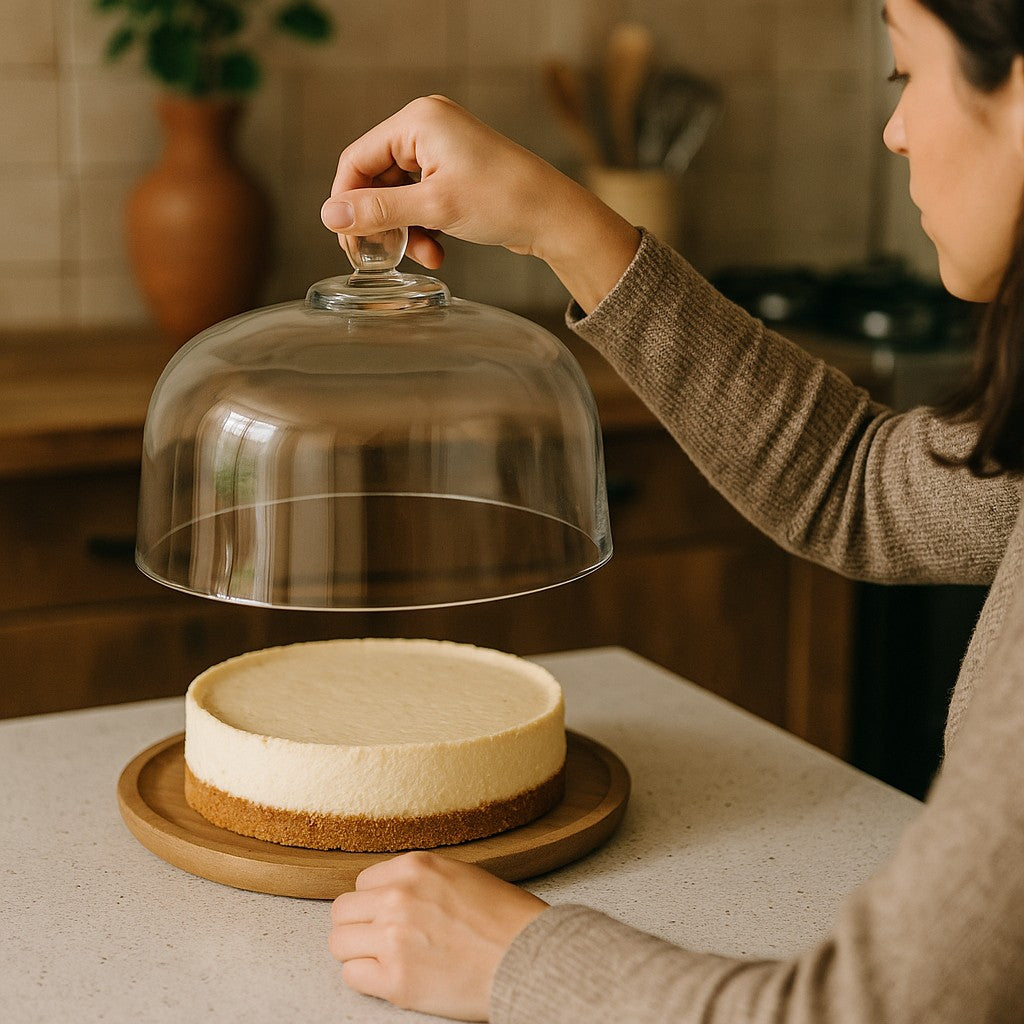 Glass Cake Dome 11.25" - Premium Home from Chabrias Ltd - Just £21.99! Shop now at Chabrias Ltd