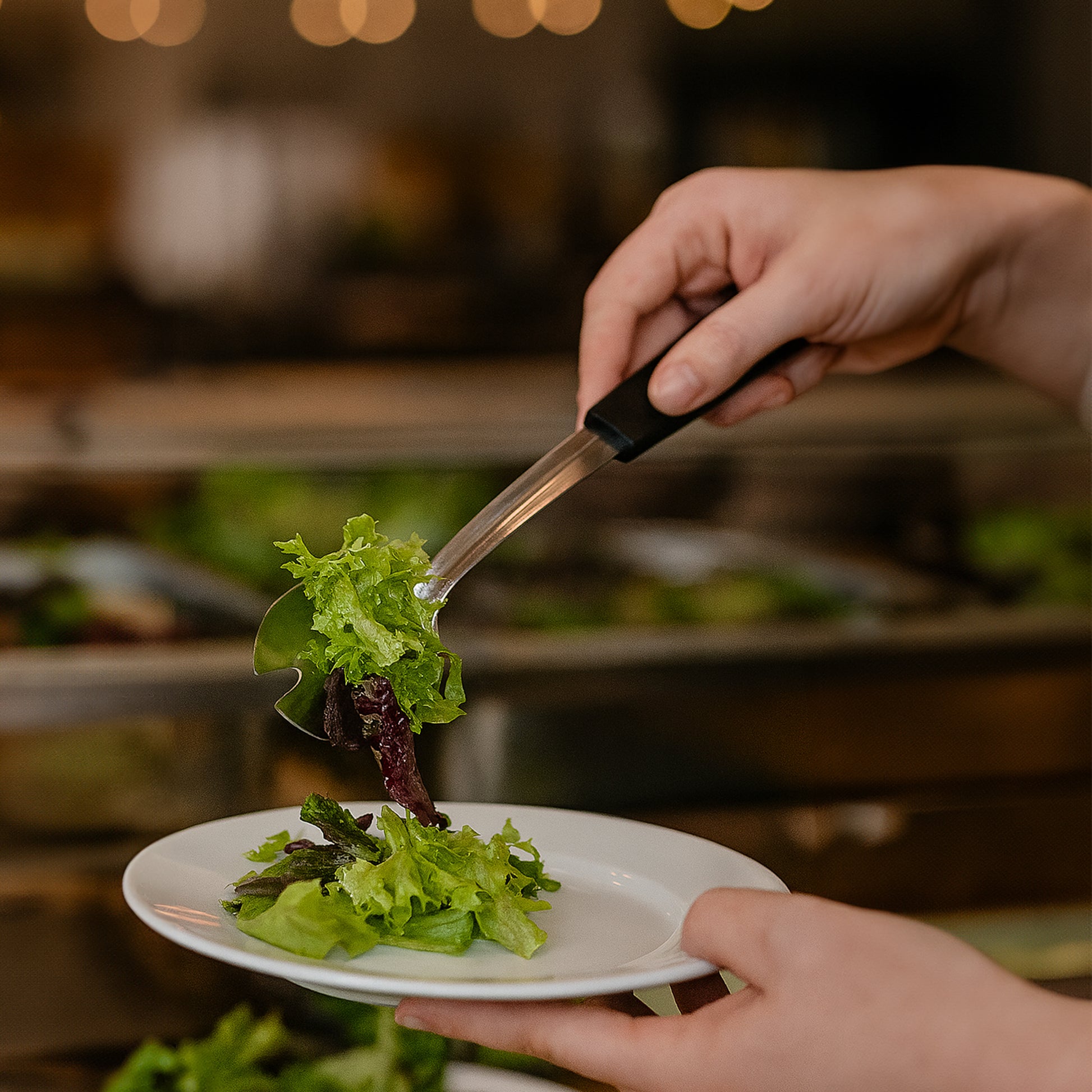 Le Buffet Salad Fork – Stainless Steel with Heat-Resistant Handle (Black) - Premium Kitchen from Chabrias Ltd - Just £7.99! Shop now at Chabrias Ltd