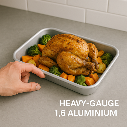 Professional Aluminium Baking Dish, 14" - Premium Home from Samuel Groves - Just £10.99! Shop now at Chabrias Ltd