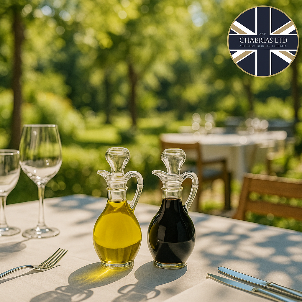 Elegant Glass Cruet Bottle, 10oz - Premium Glassware from Chabrias Ltd - Just £9.99! Shop now at Chabrias Ltd
