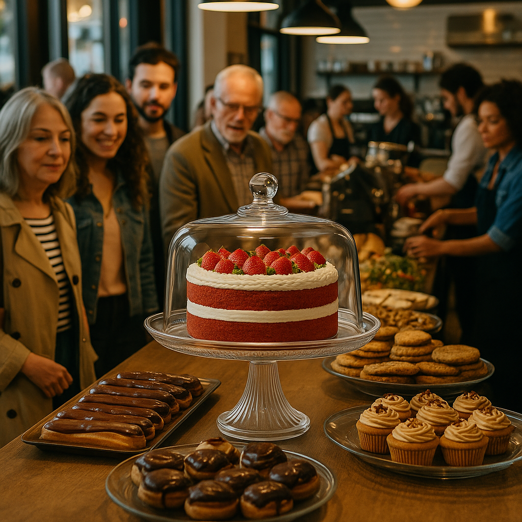 Canton Cake Stand with Dome Plateau with Bell Jar, 12" - Premium Glassware from Chabrias Ltd - Just £44.99! Shop now at Chabrias Ltd