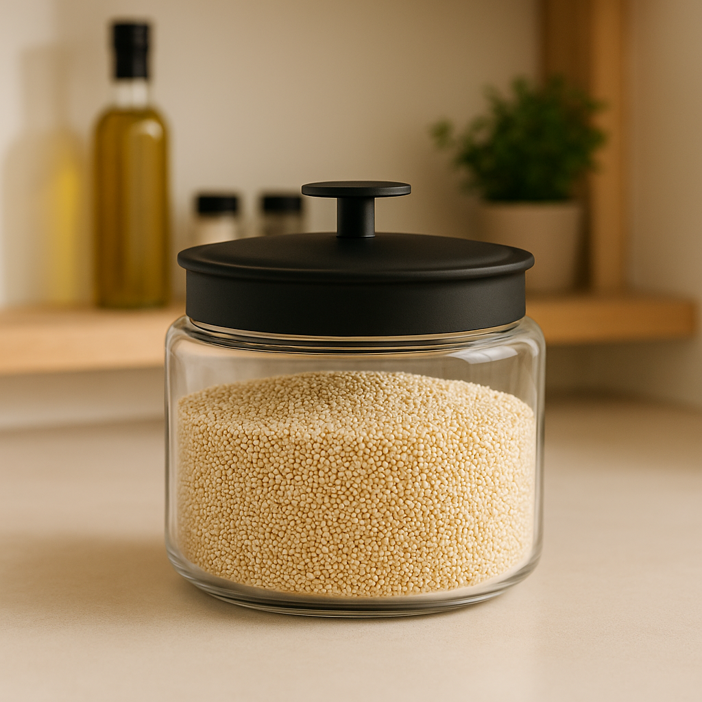 Montana Glass Jar with Matte Black Sealed Lid, 48oz (4 pack) - Premium Home from Chabrias Ltd - Just £69.99! Shop now at Chabrias Ltd