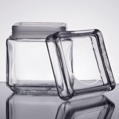 Stackable Storage Glass Jar, 1L (3 pack) - Premium Home from Chabrias Ltd - Just £25.49! Shop now at Chabrias Ltd