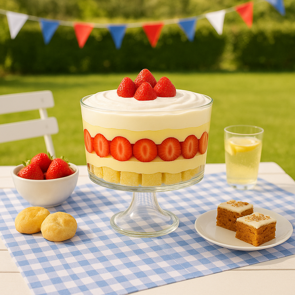 Footed Trifle Bowl Thick Glass, 2L - Premium Kitchen from Chabrias Ltd - Just £23.99! Shop now at Chabrias Ltd