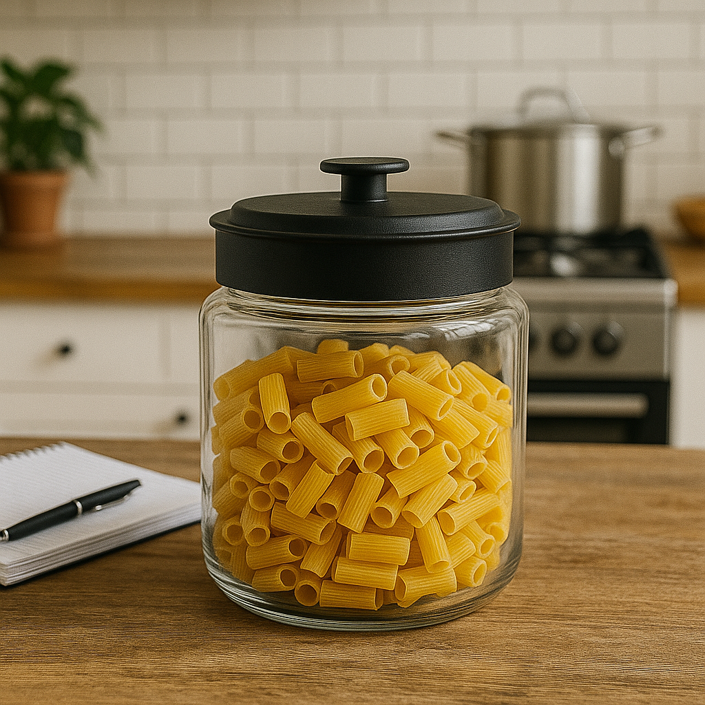 Montana Jar with Black Metal Lid, 1.5 Gallon - Premium Home from Chabrias Ltd - Just £29.99! Shop now at Chabrias Ltd