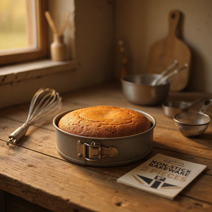 Non-Stick Springform Sandwich Cake Tin Set, 20 & 23cm - Premium Kitchen from Chabrias Ltd - Just £14.99! Shop now at Chabrias Ltd