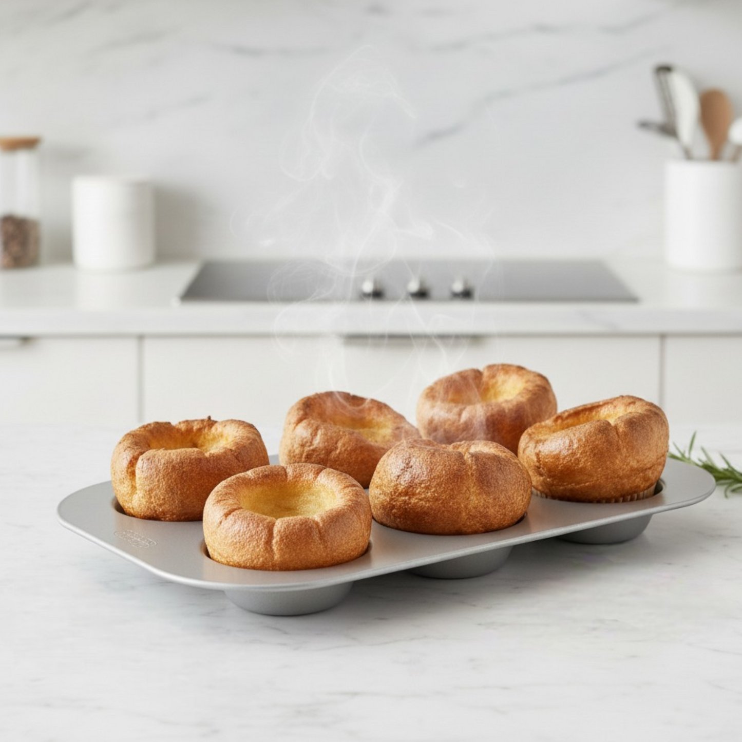 Silver Anodised Bun Tin – 6 Hole – Made in England - Premium Bakeware from Chabrias Ltd - Just £22.99! Shop now at Chabrias Ltd
