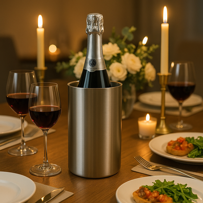 Stainless Steel Wine Cooler - Premium Kitchen from Chabrias Ltd - Just £9.49! Shop now at Chabrias Ltd