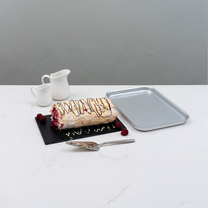 Silver Anodised Aluminium Baking Tray – 16" – Made in England - Premium Kitchen from Mermaid - Just £33.99! Shop now at Chabrias Ltd