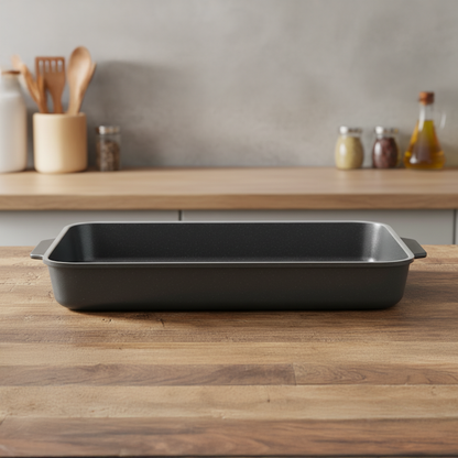 Cast Iron Griddle Roasting Tray – 32cm x 26cm - Premium Kitchen from Samuel Groves - Just £39.99! Shop now at Chabrias Ltd