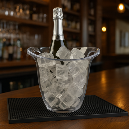Acrylic Champagne Wine Cooler, With Handles - Premium Kitchen from Chabrias Ltd - Just £9.99! Shop now at Chabrias Ltd