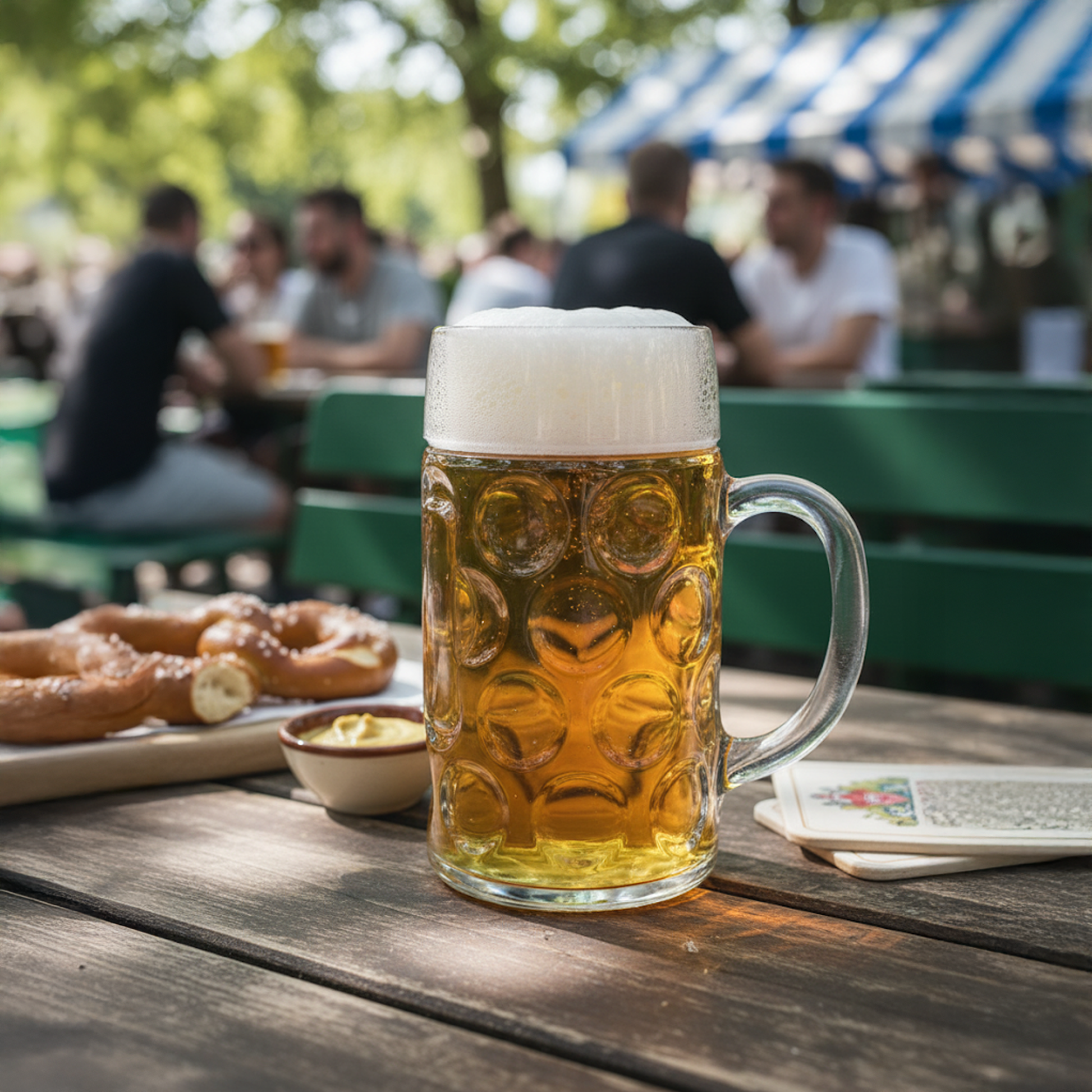 2 Pint German Beer Stein Glass – Dimpled Beer Mug | Oktoberfest Glass UK - Premium Home from Chabrias Ltd - Just £11.99! Shop now at Chabrias Ltd