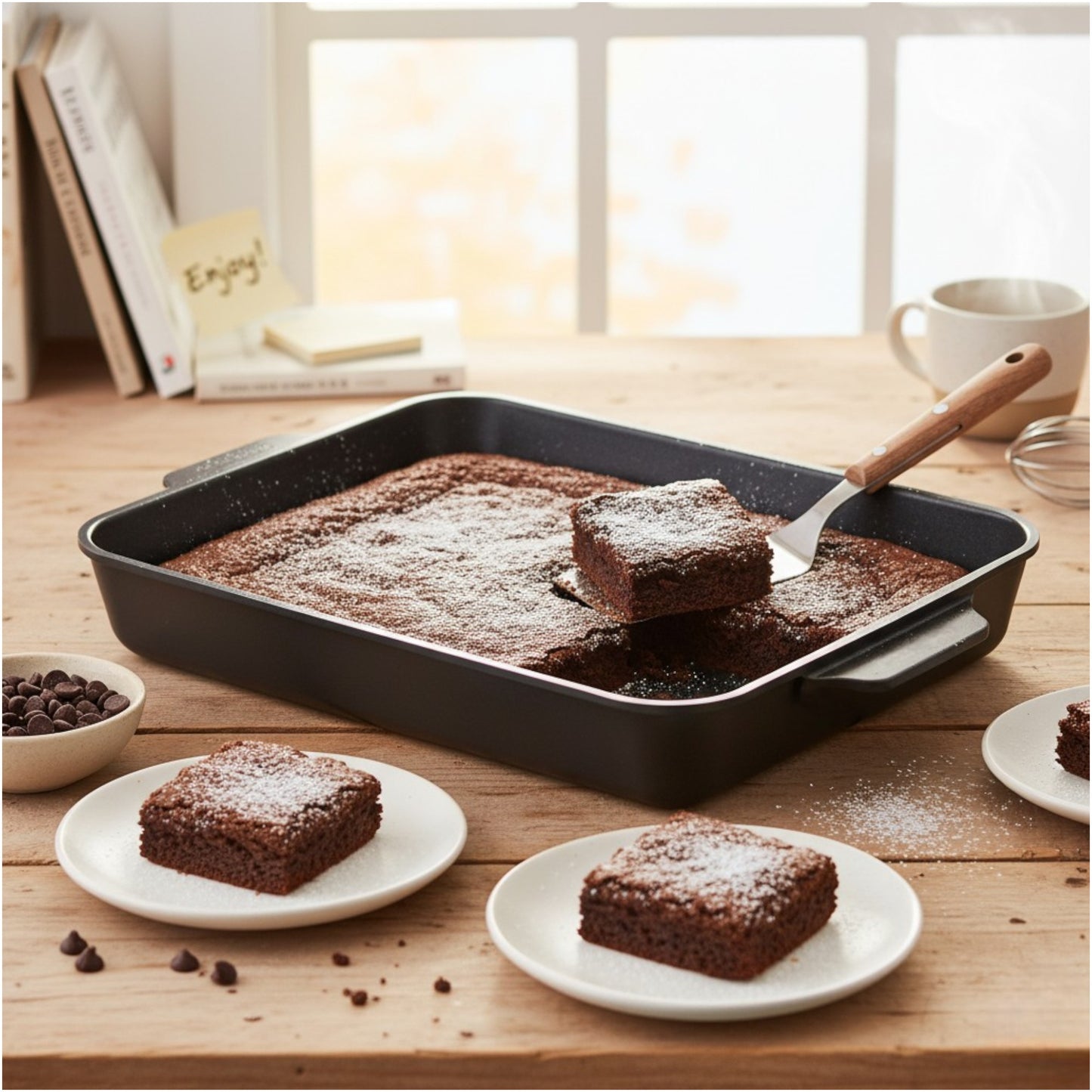 Cast Iron Griddle Roasting Tray – 32cm x 26cm - Premium Kitchen from Samuel Groves - Just £39.99! Shop now at Chabrias Ltd