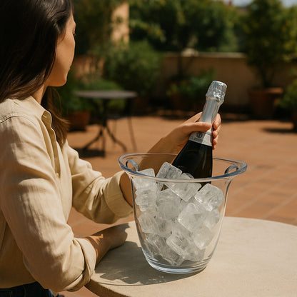 Acrylic Champagne Wine Cooler, With Handles - Premium Kitchen from Chabrias Ltd - Just £9.99! Shop now at Chabrias Ltd