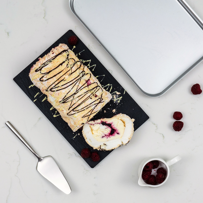 Silver Anodised Aluminium Baking Tray – 14" – Made in England - Premium Kitchen from Mermaid - Just £30.99! Shop now at Chabrias Ltd