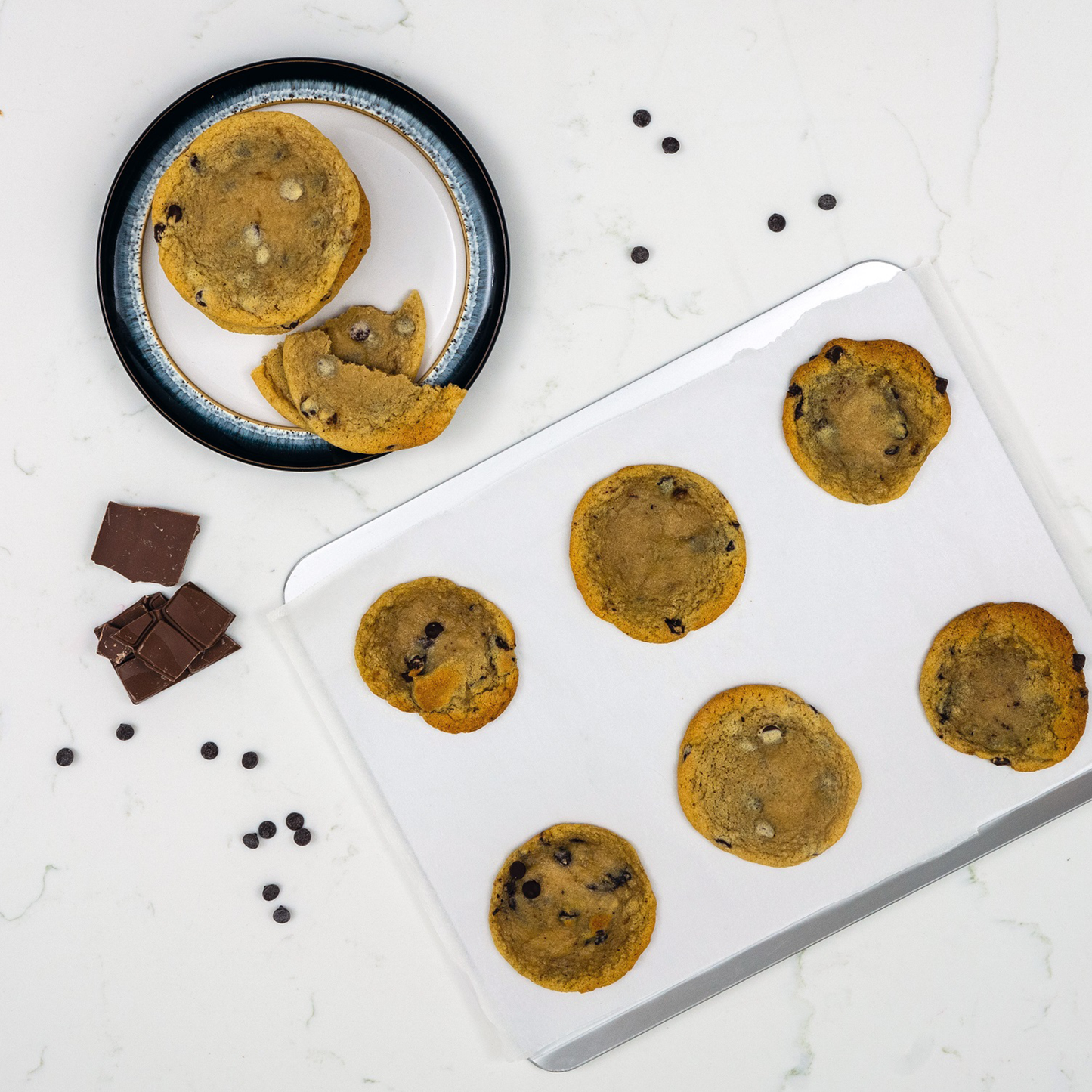 Silver Anodised Aluminium Baking Sheet – 14" – Made in England - Premium Bakeware from Chabrias Ltd - Just £34.99! Shop now at Chabrias Ltd