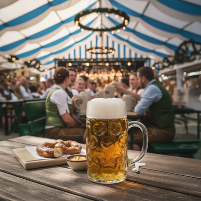 2 Pint German Beer Stein Glass – Dimpled Beer Mug | Oktoberfest Glass UK - Premium Home from Chabrias Ltd - Just £11.99! Shop now at Chabrias Ltd