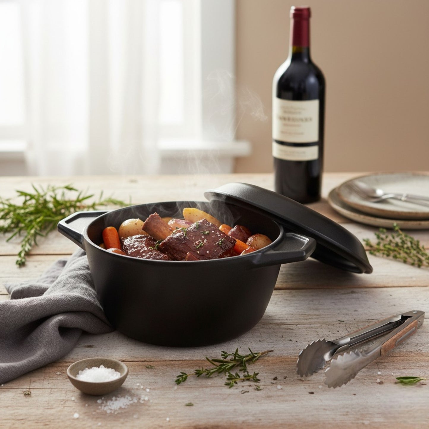 Samuel Groves Enamel Cast Iron Oval Casserole Dish with Lid – 16.5cm - Premium Kitchen from Samuel Groves - Just £39.99! Shop now at Chabrias Ltd