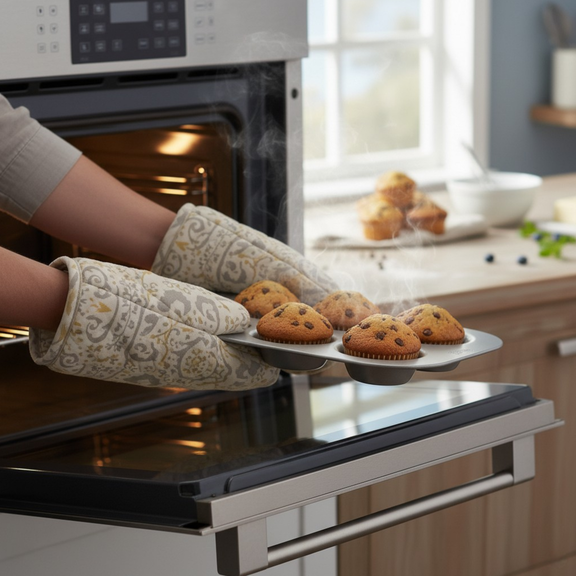 Silver Anodised Bun Tin – 6 Hole – Made in England - Premium Bakeware from Chabrias Ltd - Just £22.99! Shop now at Chabrias Ltd