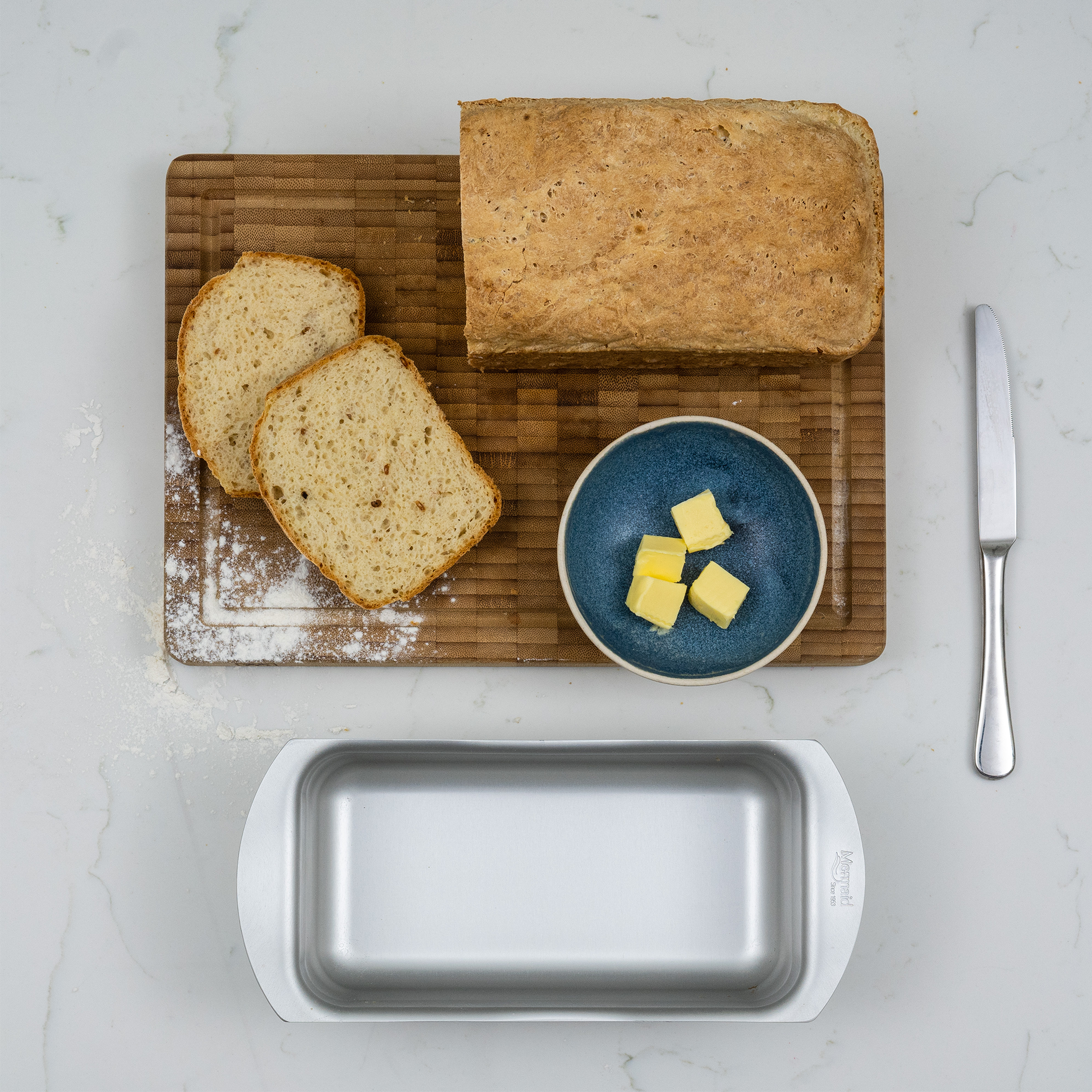 Silver Anodised Loaf Tin – 1lb – Made in England - Premium Home from Mermaid - Just £19.99! Shop now at Chabrias Ltd