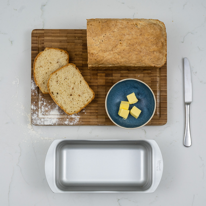 Silver Anodised Loaf Tin – 1lb – Made in England - Premium Home from Mermaid - Just £19.99! Shop now at Chabrias Ltd