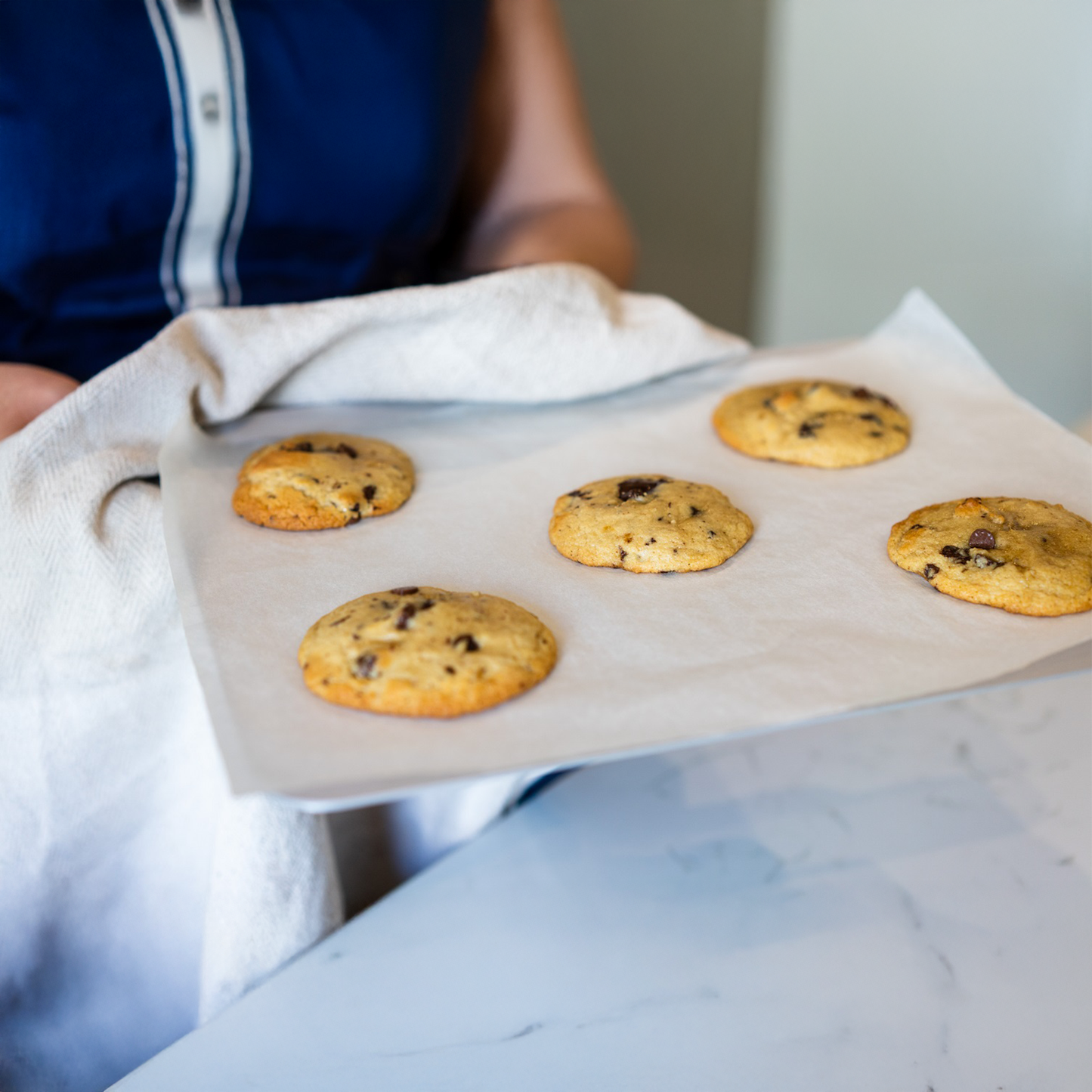 Silver Anodised Aluminium Baking Sheet – 14" – Made in England - Premium Bakeware from Chabrias Ltd - Just £34.99! Shop now at Chabrias Ltd