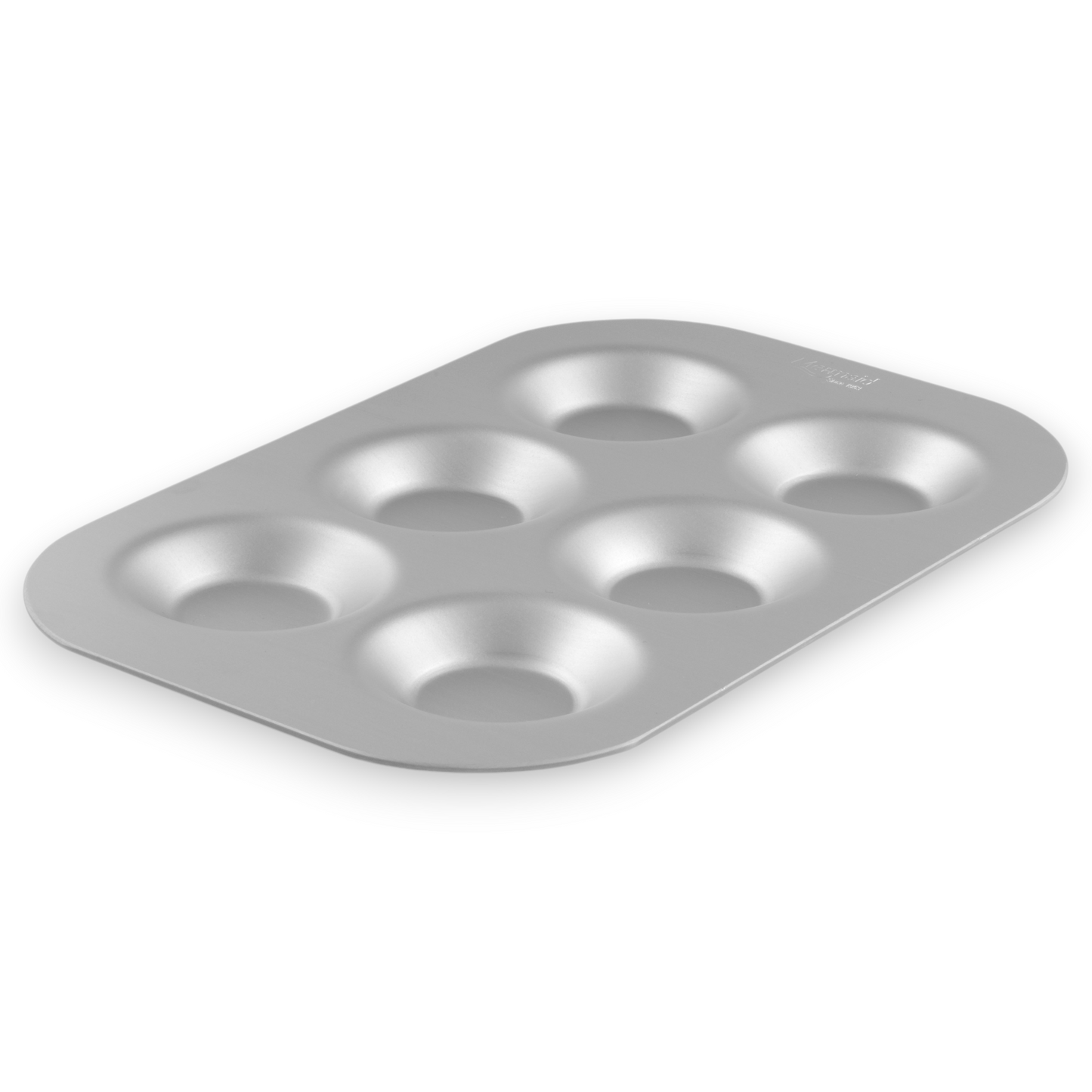 Silver Anodised Bun Tin – 6 Hole – Made in England - Premium Bakeware from Chabrias Ltd - Just £22.99! Shop now at Chabrias Ltd