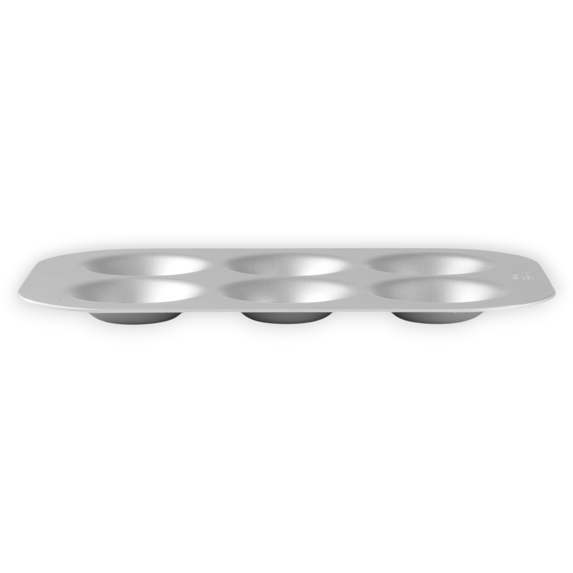 Silver Anodised Bun Tin – 6 Hole – Made in England - Premium Bakeware from Chabrias Ltd - Just £22.99! Shop now at Chabrias Ltd