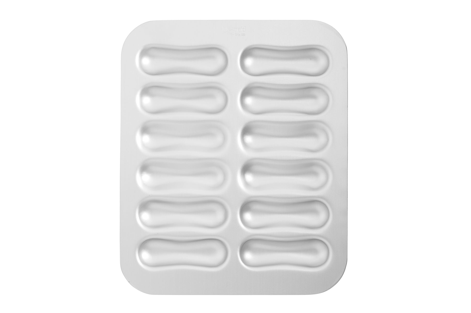 Silver Anodised Eclair Tin – 12 Hole – Made in England - Premium Kitchen from Mermaid - Just £24.99! Shop now at Chabrias Ltd