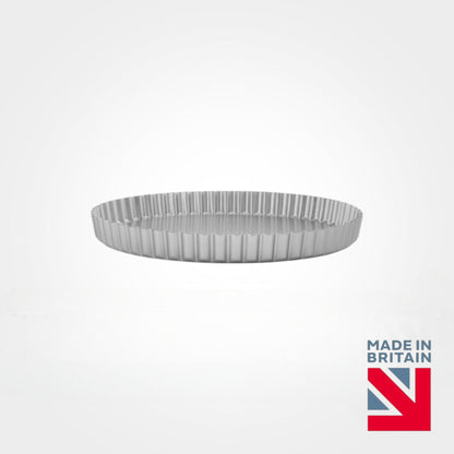 Silver Anodised Fluted Flan Tin, 11" - Premium Kitchen from Mermaid - Just £23.99! Shop now at Chabrias Ltd