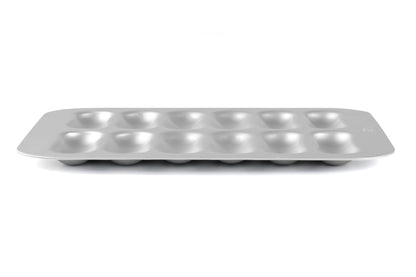 Silver Anodised Eclair Tin – 12 Hole – Made in England - Premium Kitchen from Mermaid - Just £24.99! Shop now at Chabrias Ltd