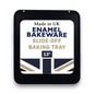 34cm Vitreous Enamel Baking Tray Cookie Sheet – Medium – Great British Bakeware - Premium Kitchen from Chabrias Ltd - Just £8.99! Shop now at Chabrias Ltd