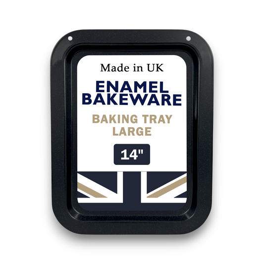 36cm Vitreous Enamel Oven Tray – Large – Great British Bakeware - Premium Home from Chabrias Ltd - Just £9.99! Shop now at Chabrias Ltd