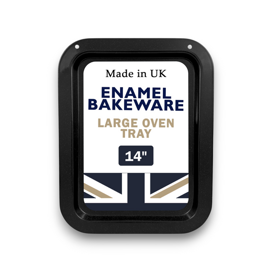 36cm Vitreous Enamel Oven Tray – Medium – Great British Bakeware - Premium Home from Chabrias Ltd - Just £9.99! Shop now at Chabrias Ltd
