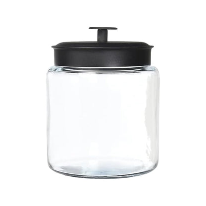 Montana Glass Jar with Matte Black Sealed Lid, 64oz - Premium Home from Chabrias Ltd - Just £18.99! Shop now at Chabrias Ltd